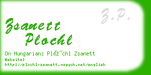 zsanett plochl business card